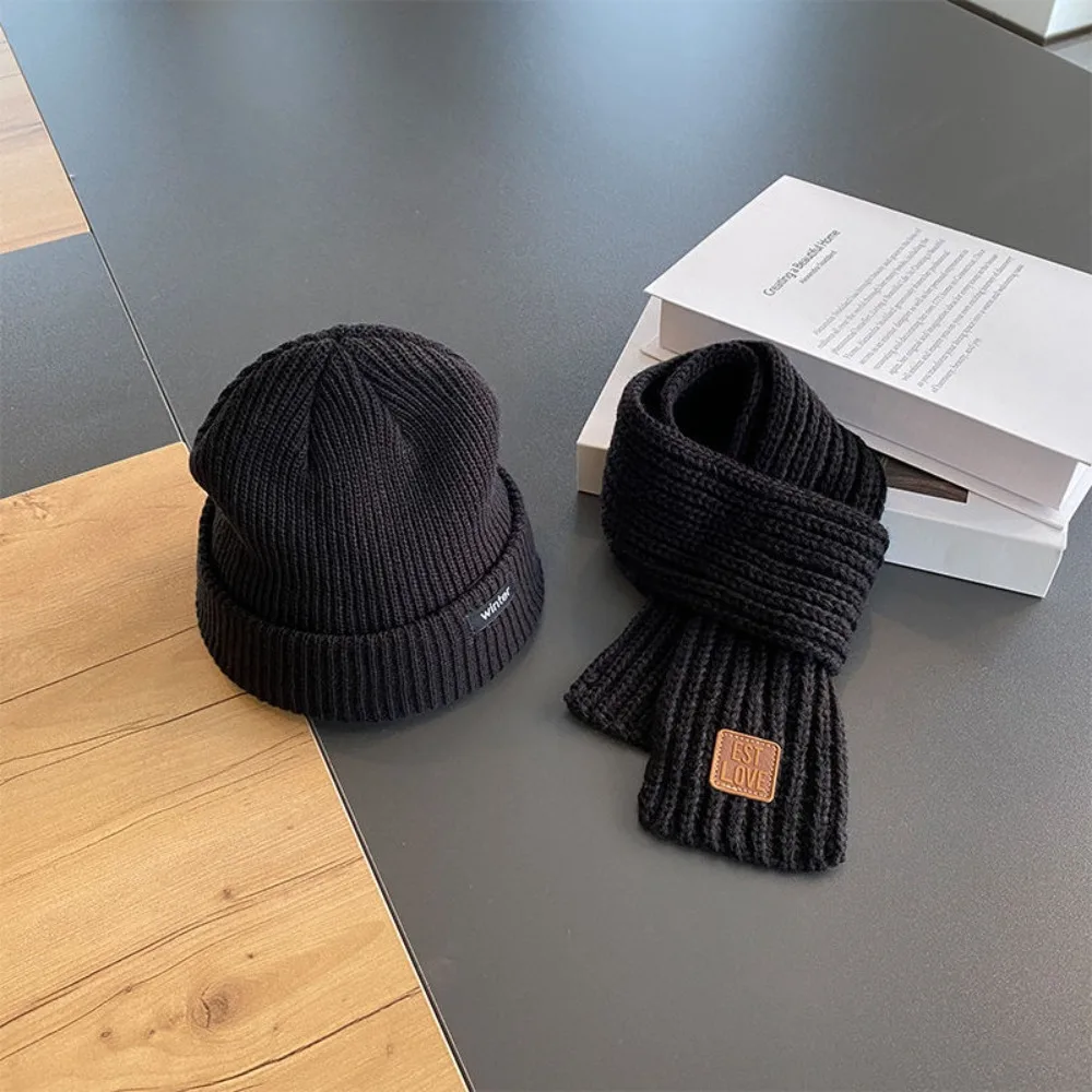2 قطعة/المجموعة لطيف الاطفال القبعات وشاح مجموعة يندبروف سدادات حماية الأذن شتاء دافئ وشاح دافئ لينة الطفل قبعة قبعة طفل الأطفال أطفال