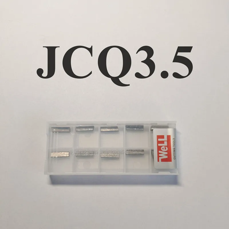 New 10pcs JCQ3.5(J200) carbide inserts, YT15 material/YW2 material, one box contains 10pcs, use for cut-off tools