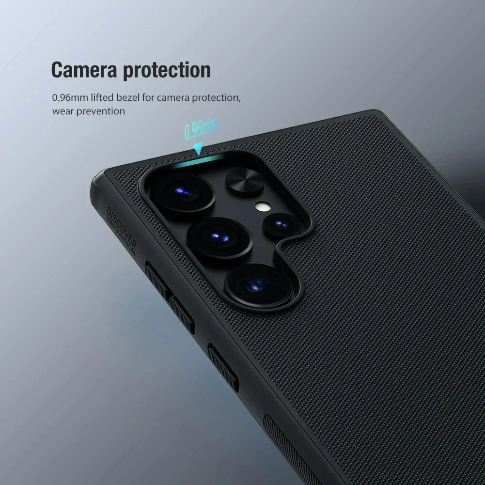 NILLKIN Super Frosted case for Samsung Galaxy S24, PC + TPU Protective Shell, Anti-Fingerprint, Dustproof, Plain Back cover