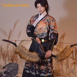 Hanfu chinois original pour hommes, poisson volant imbibé, robe traditionnelle de la dynastie Ming, hommes et femmes, amoureux, couples, cosplay, garde royale, garçons
