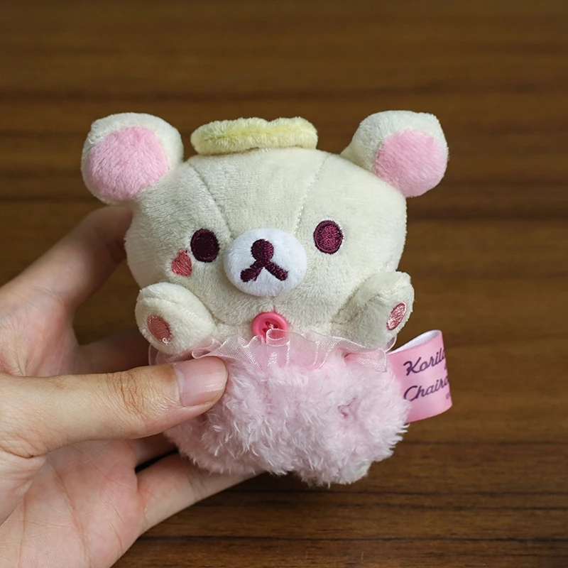 Rilakkuma الشيطان الصغير المزاج أفخم المفاتيح كواكوما-كيبون أرنب Kawaii لطيف المرأة حقيبة سلاسل المفاتيح الكرة سلسلة كيرينغ هدية عيد ميلاد