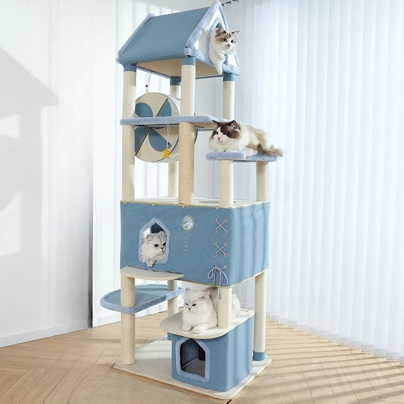 

Board Cute Cat Scrapers Accessories Tree Tower Space Saving Climbing Cat Scrapers Toys Rascadores De Gato Cat Supplies MR50CS