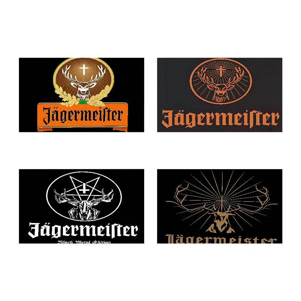 أعلام الغزلان Jagermeister ديكور الغرفة الديكورات الخارجية عناصر شخصية أعلام لغرف النوم المنزل مضحك #3