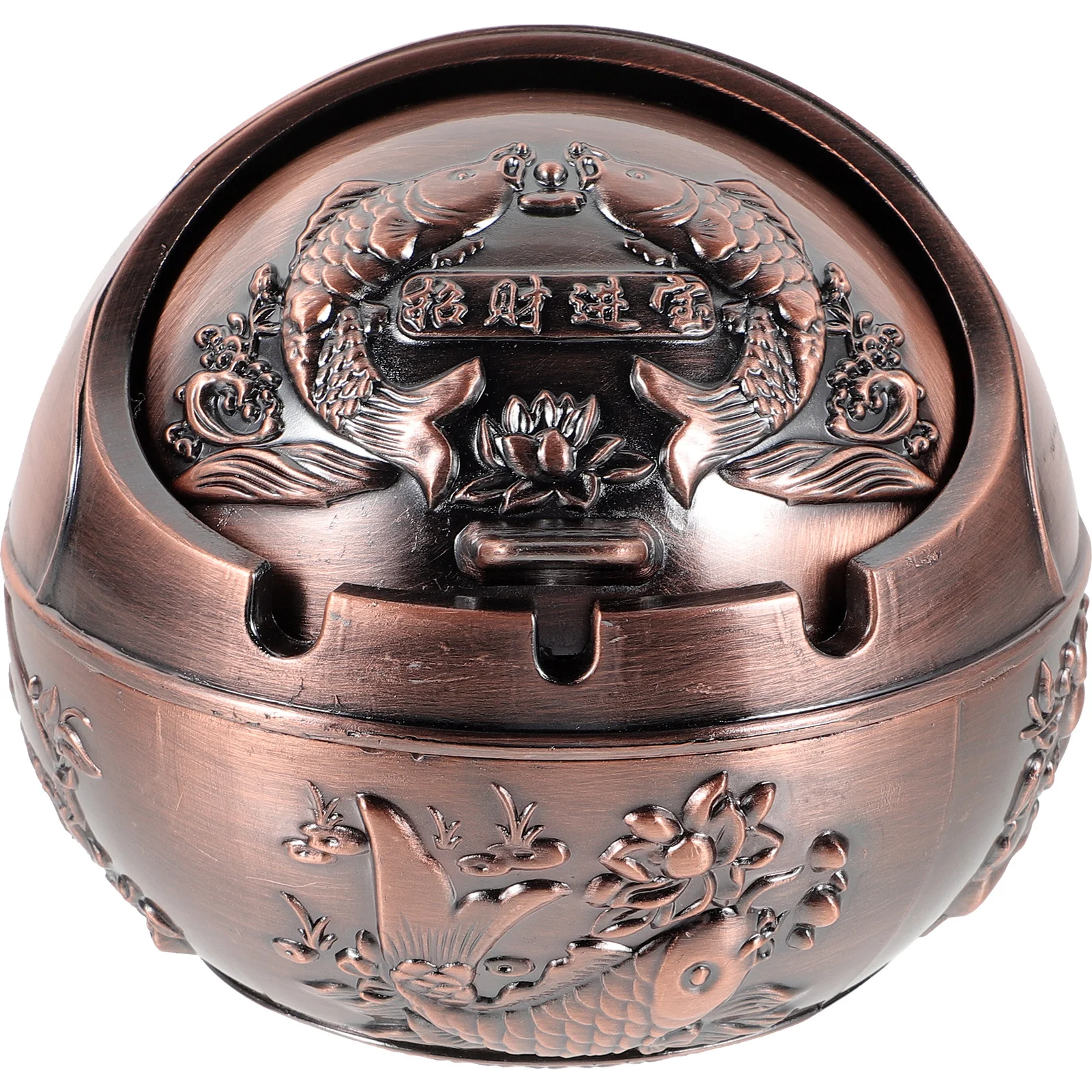 

Ashtray with Lid Metal Cover Car Decorative Automotive Ashtrays Unique Portable Large