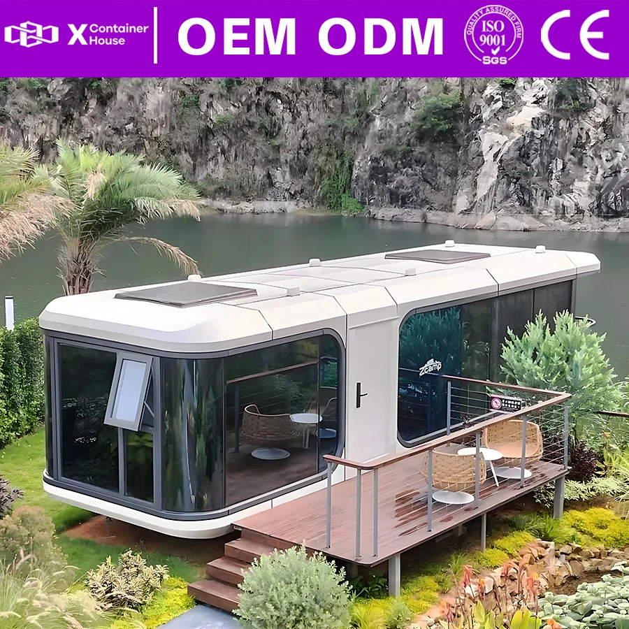 Moisture Proof Tiny Homes Prefabricated Housing Galvanized Steel Frame Mobile House Capsule Home Modular Container Waterproof