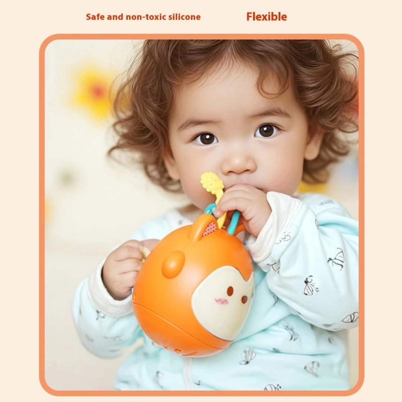 Design desenhos animados brinquedos oscilações musicais infantis Roly Poly Toy para aprendizado precoce devúria