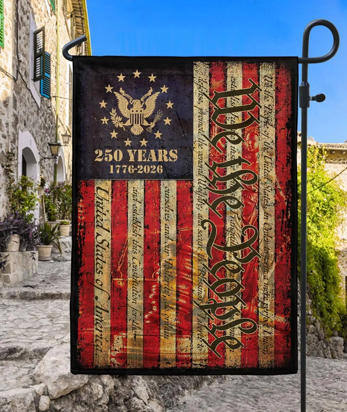 250 Anniversary Usa Flag, We The People Flag, 250th Year America Garden Flags, 1776-2026 Commemorative, Two-sided Print, Gar MMZ