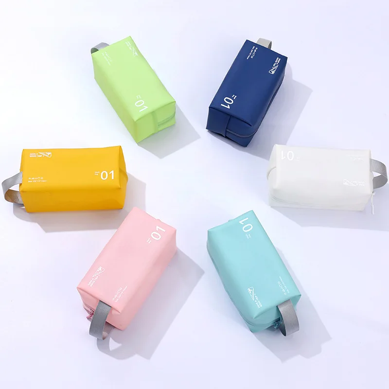 Jelly Octagonal Toiletry Bag, Travel Cosmetics Storage Bag, PVC Waterproof Swimming Bag, Candy Colored Makeup Bag