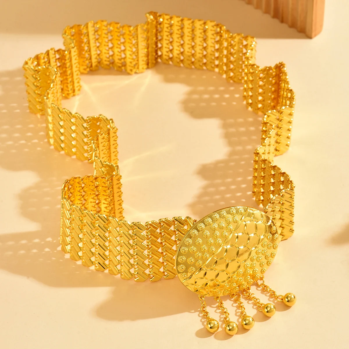 

Fashion Middle Eastern Arab Women RobesBelt Gold Color Moroccan Kaftan Belt Traditional Wedding Banquets Jewelry