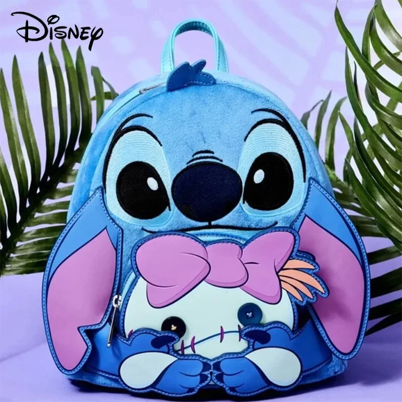 Nouveau sac à dos pull tricoté imprimé Disney Loungefly Interstar pour bébé, Mini sac à dos périphérique Anime, sac de loisirs pour enfants