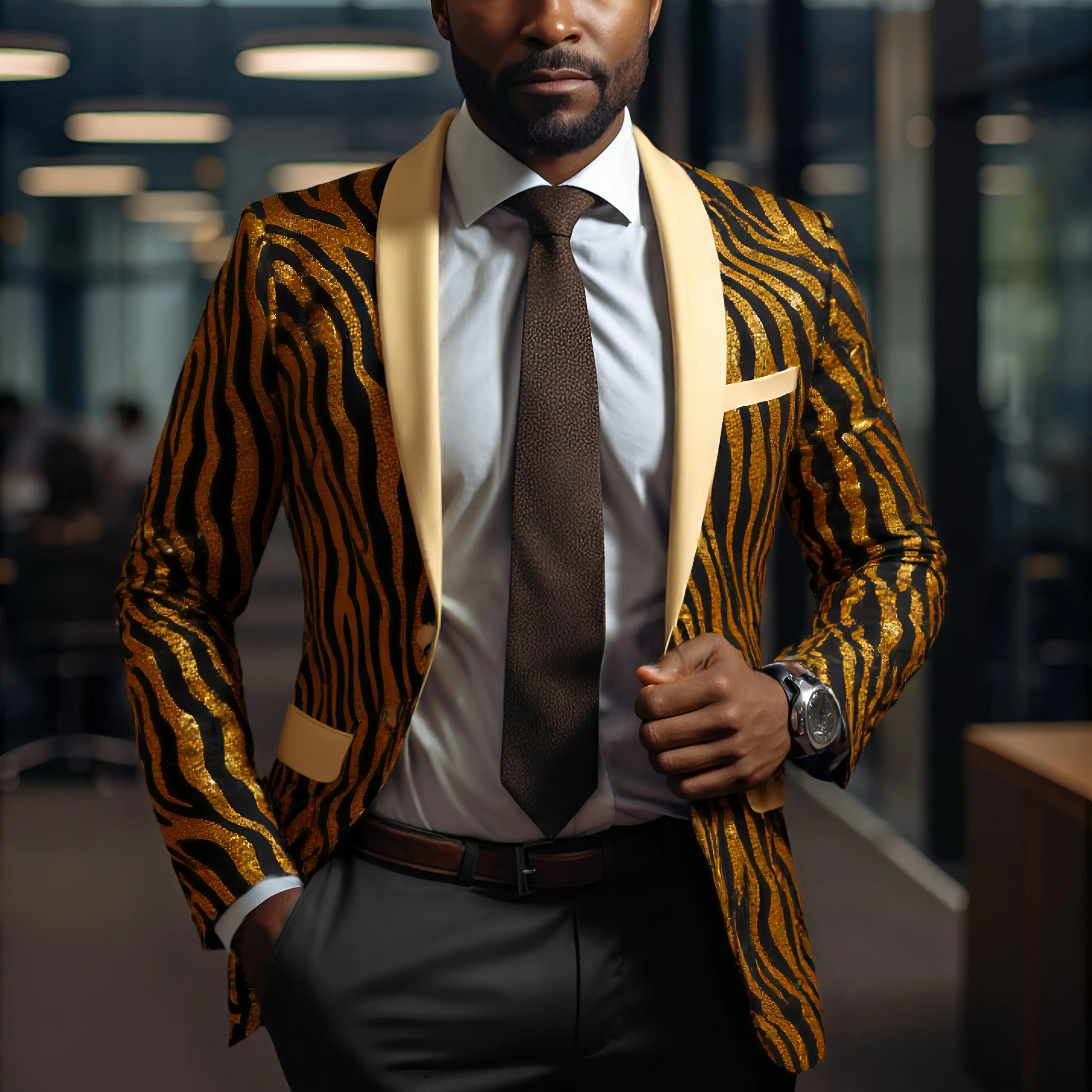 

Мужской цельный топ с блестками, бархатная желтая шаль с лацканами, сценическая вечеринка, бальное платье, свадебный ужин, пиджак, спортивная куртка