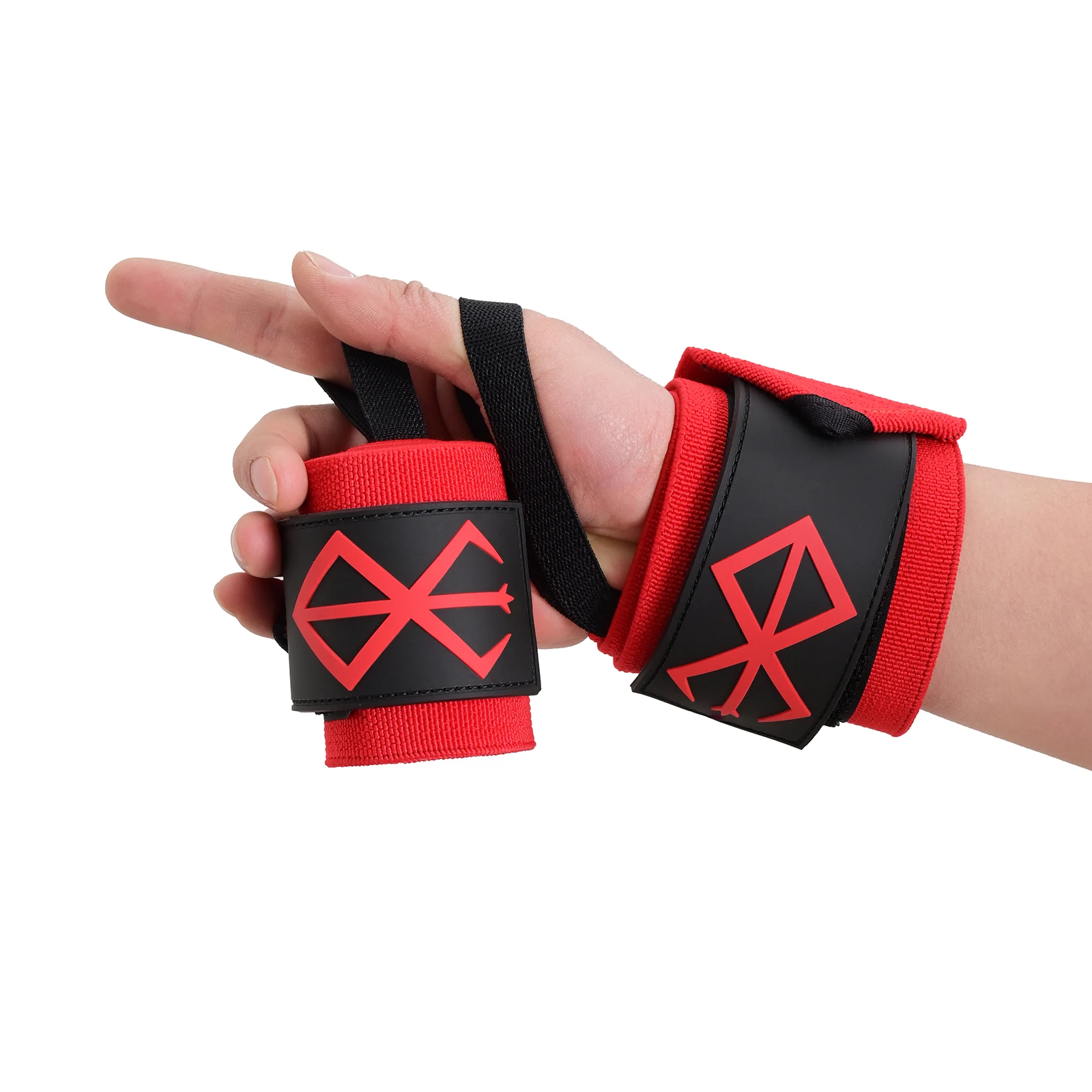Berserk Handgelenkbandagen für Gewichtheben, Fitnessstudio-Hebegurt für Damen und Herren, Anime-Gewichthebergurt für Powerlifting – Detail 3