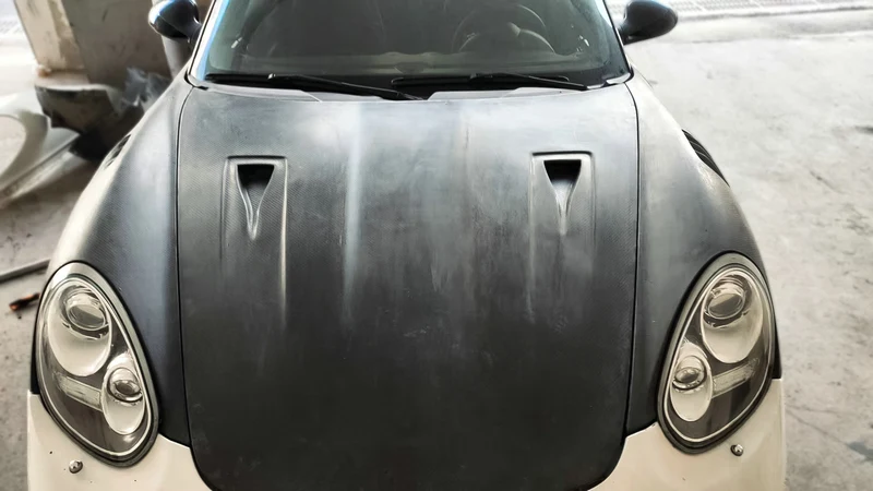 Cayman 987 GT3RS Style Hood, Compatible with 2005-2012 Cayman Models, High-Quality Aftermarket Replacement, Enhanced Aerodynamic