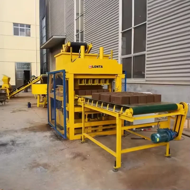 LONTA LT5-10 Fully Automatic Hydraulic Press Interlock Hollow Paver Mould Mud Earth Soil Clay Brick Block Making Machine