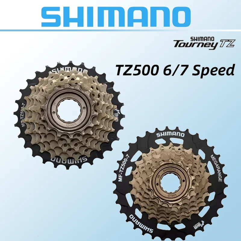 시마노 MF TZ500 6 단 7 단 자전거 프리휠, 14-28T 14-34T 스프로킷, MTB 도로 접이식 자전거 사이클링 자전거 부품 