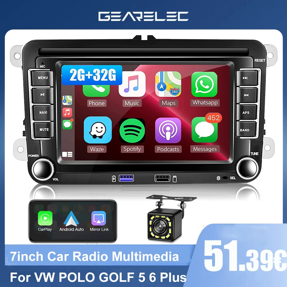 Android Car Radio Carplay for VW Volkswagen Jetta Passat Golf Polo 7\