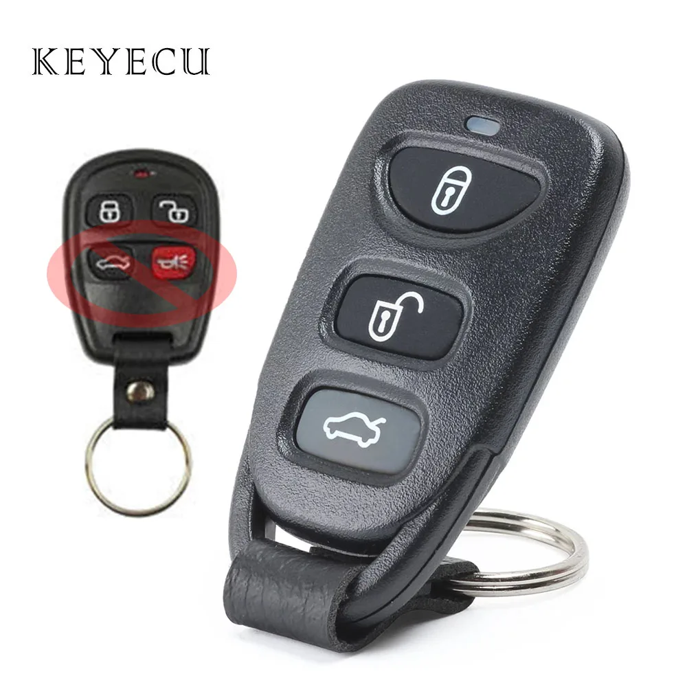 

Keyecu 4 Buttons Modified Remote Control Car Key Fob for Kia Optima Spectra 2003 2004 2005 FCC: PLNBONTEC-T011