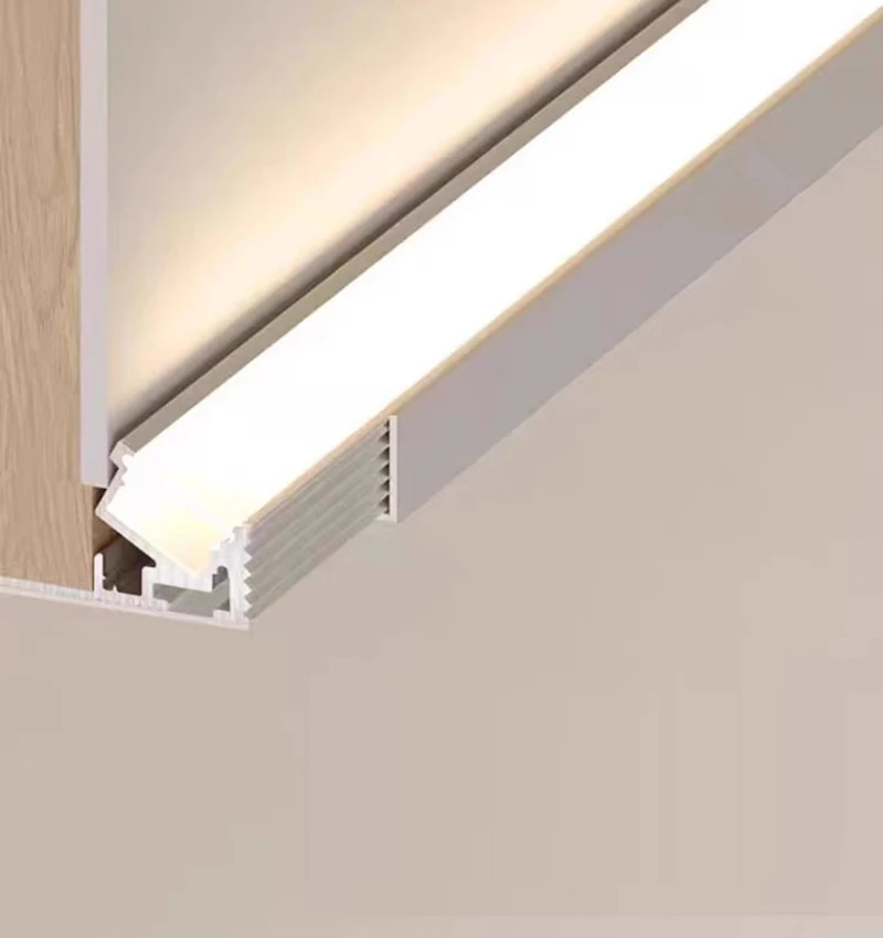 Wall Hidden Aluminium Profile Gypsum Drywall Embedded LED Ceiling Linear Light Household Indoor Decorative Bar Strip