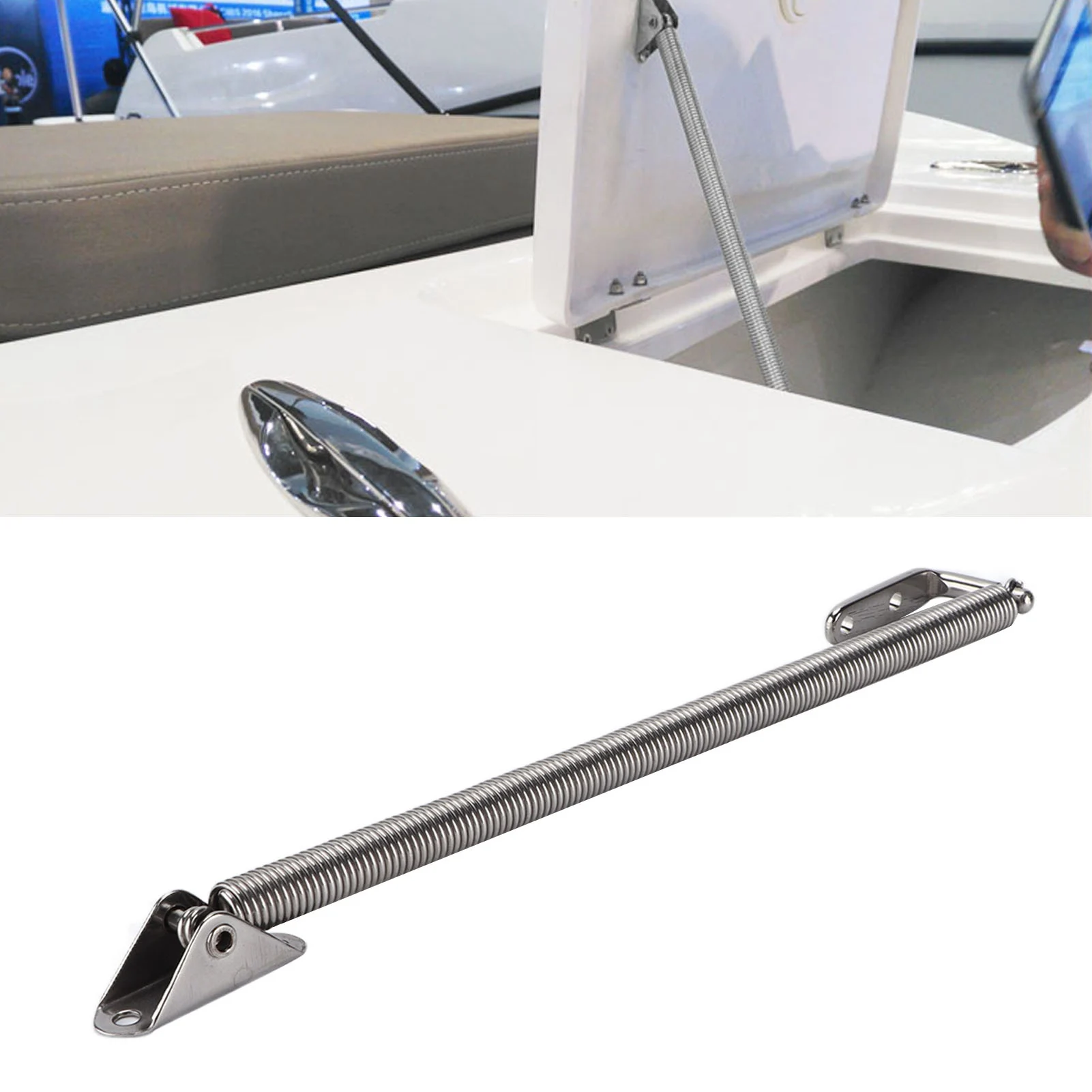 8 ‐ 1/4in فتحة الربيع الضابط الفولاذ المقاوم للصدأ المقصورة الباب دعم الأجهزة لليخوت البحرية السفن اكسسوارات للقوارب #3