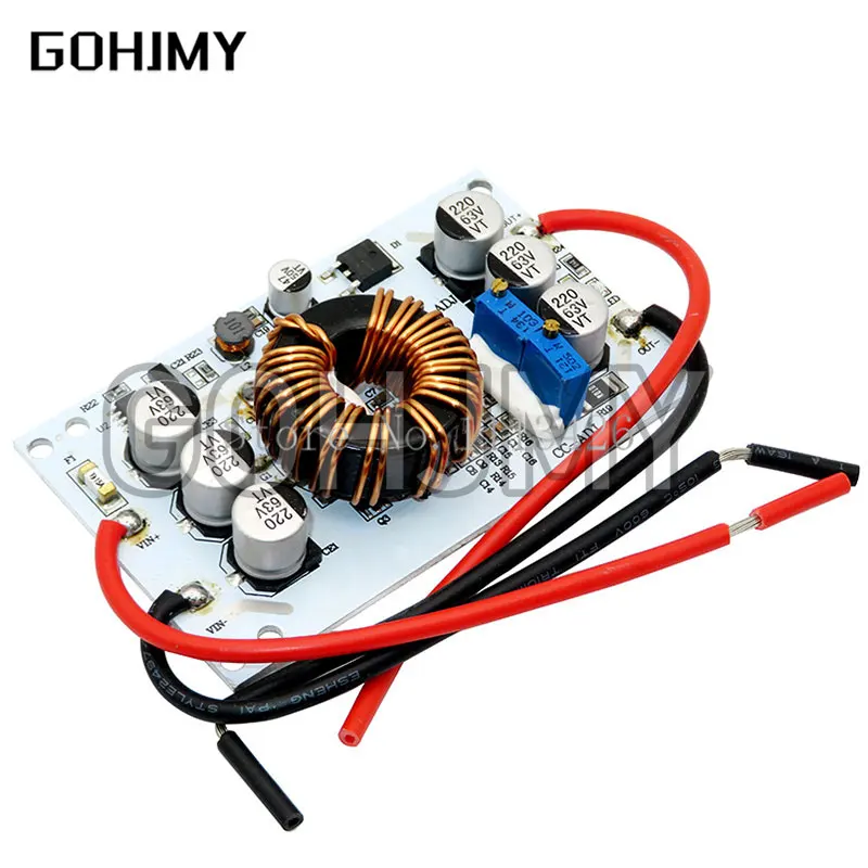 600W Aluminum Plate DC-DC Boost Converter Adjustable 10A Step Up Constant Current Power Supply Module Led Driver