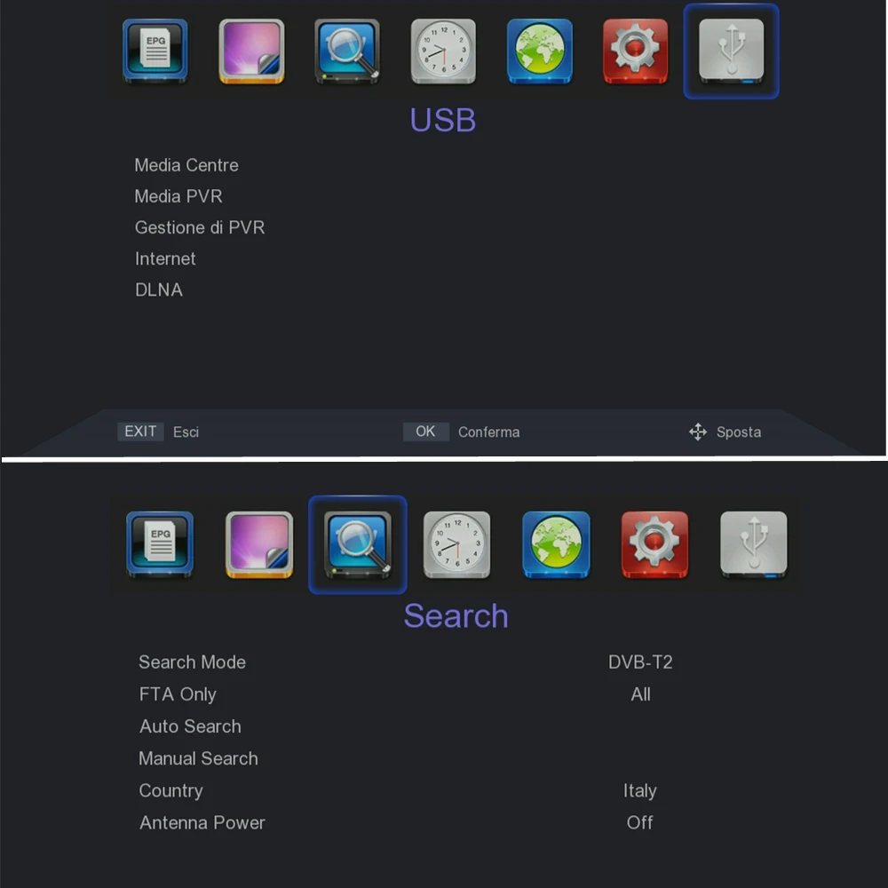 Mini Scart ใหม่ DVB-T2 H.265/10Bit HEVC จูนเนอร์ถอดรหัส DVB T2 H265 Dolby AC3 IPTV Youtube Terrestrial จูนเนอร์ดิจิตอล