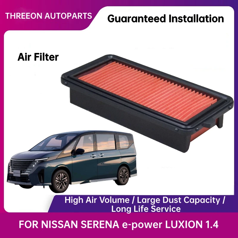 THREEON Air Filter for NISSAN SERENA e-power LUXION 1.4 165465TP0A AY120NS069 TOA2201