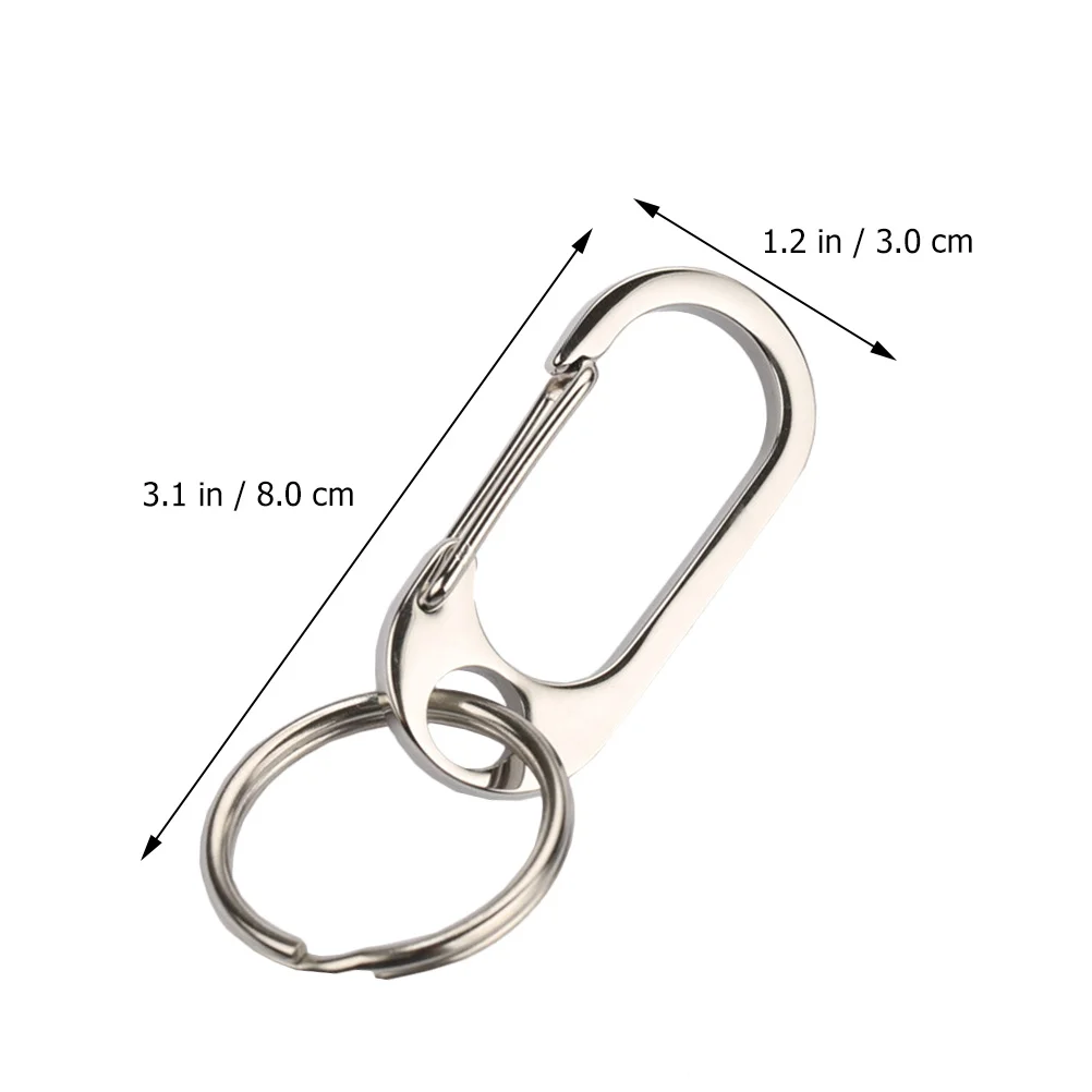 2pcs Car Hanging Ring Holder For Men Women Durable Waist Key Ring Holder Keychain Practical Key Rings Accessory