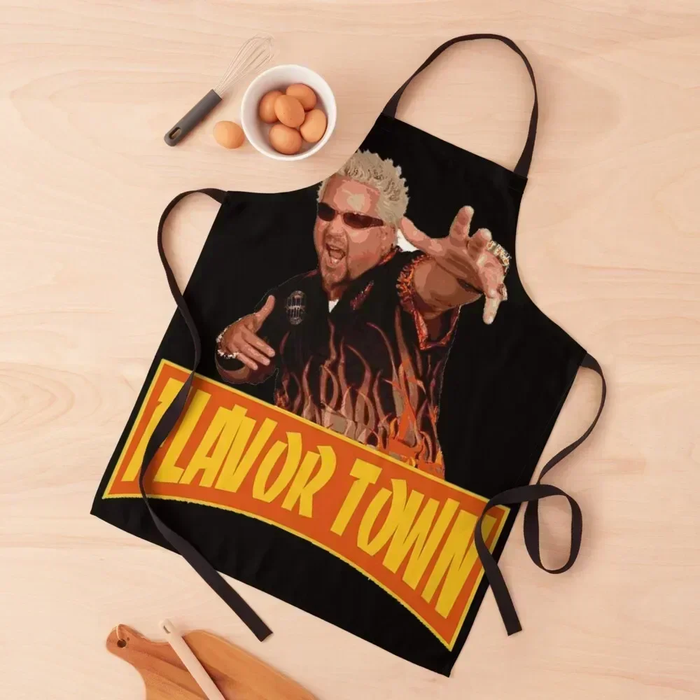 

Flavor Town Apron Restaurant Kitchen Equipment kitchen item Men kitchen For Men Apron