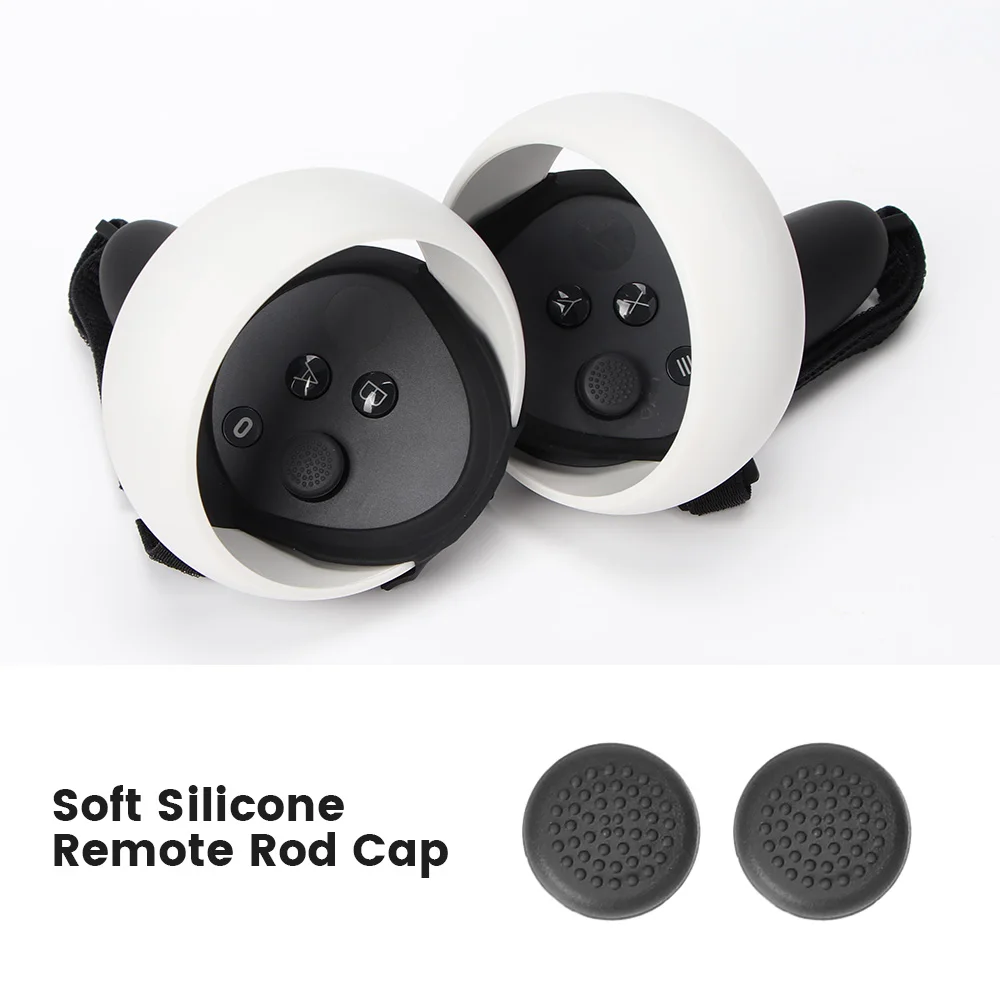 Cubierta del pulgar del controlador para Quest 2, tapa basculante, Thumbstick, funda de silicona para Oculus Quest 3/Pico 4 VR, accesorios