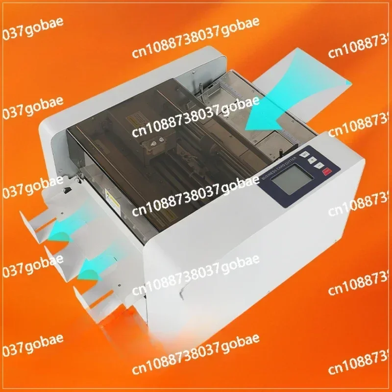 Automatic business card cutting machine LCD touch screen card tag cutting machine label