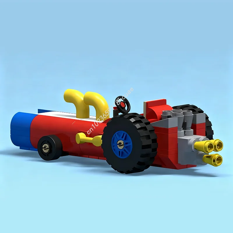 143 elementy MOC Wacky Races - klocki konstrukcyjne w kształcie pudełka z mydłem, model samochodów, zabawki architektoniczne dla dzieci, prezent na urodziny, prezenty świąteczne