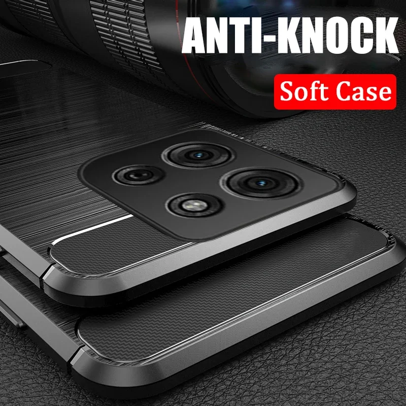 Funda con textura de fibra de carbono para Moto Edge 60 Fusion Pro Stylus, teléfono a prueba de golpes para Moto Edge 60 Fusion Pro Stylus, Fundas