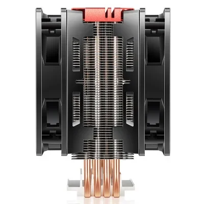 مروحة CoolerMaster Blizzard T400ACPU بأربعة أنابيب نحاسية مبردة بالهواء لسطح المكتب T400A إصدار الضوء الأحمر [دعم Amd/ AM4/5800X]
