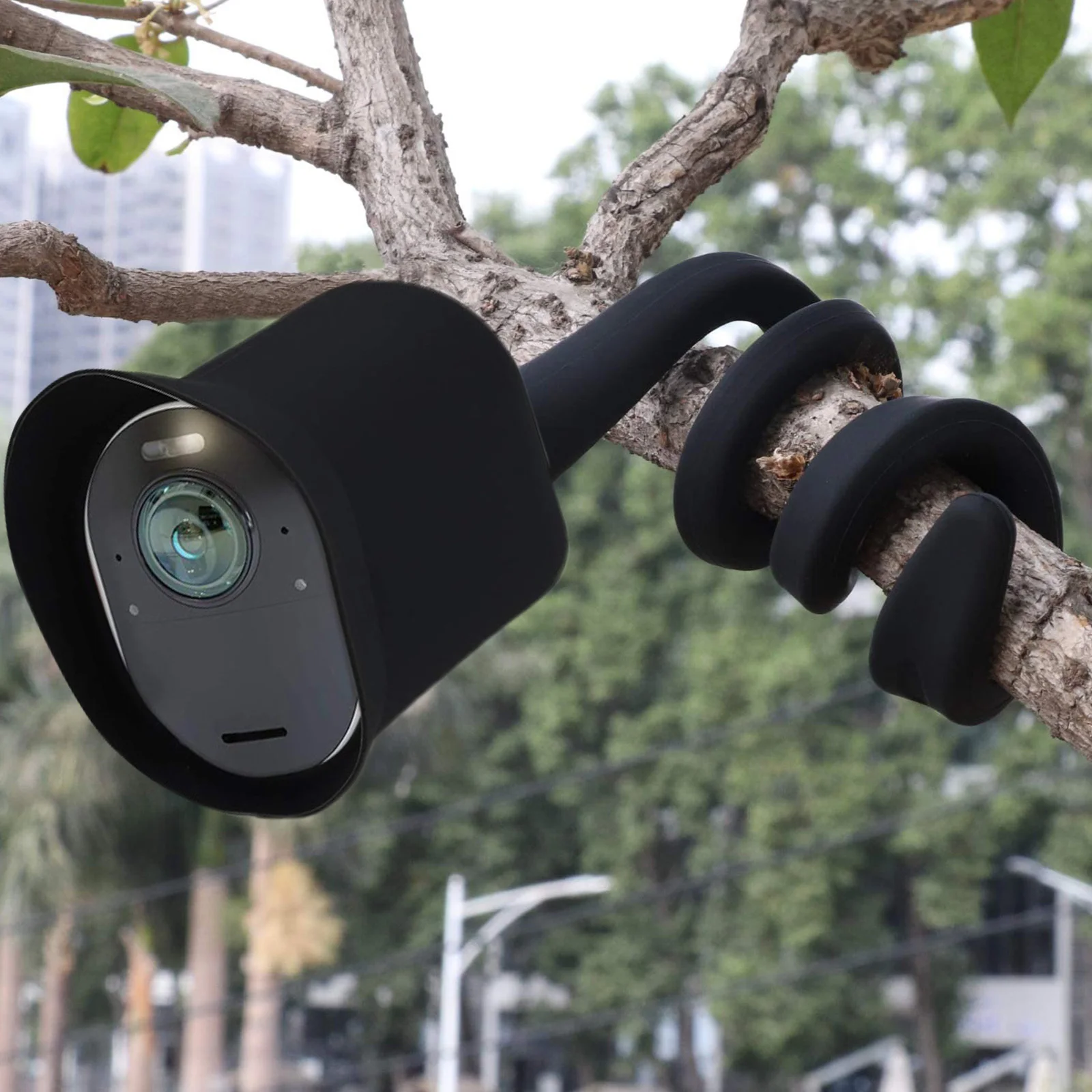 

Silicone Protective Cover for Security Camera Weatherproof Elastic Durable Compatible 3 Monitor Camera Protector