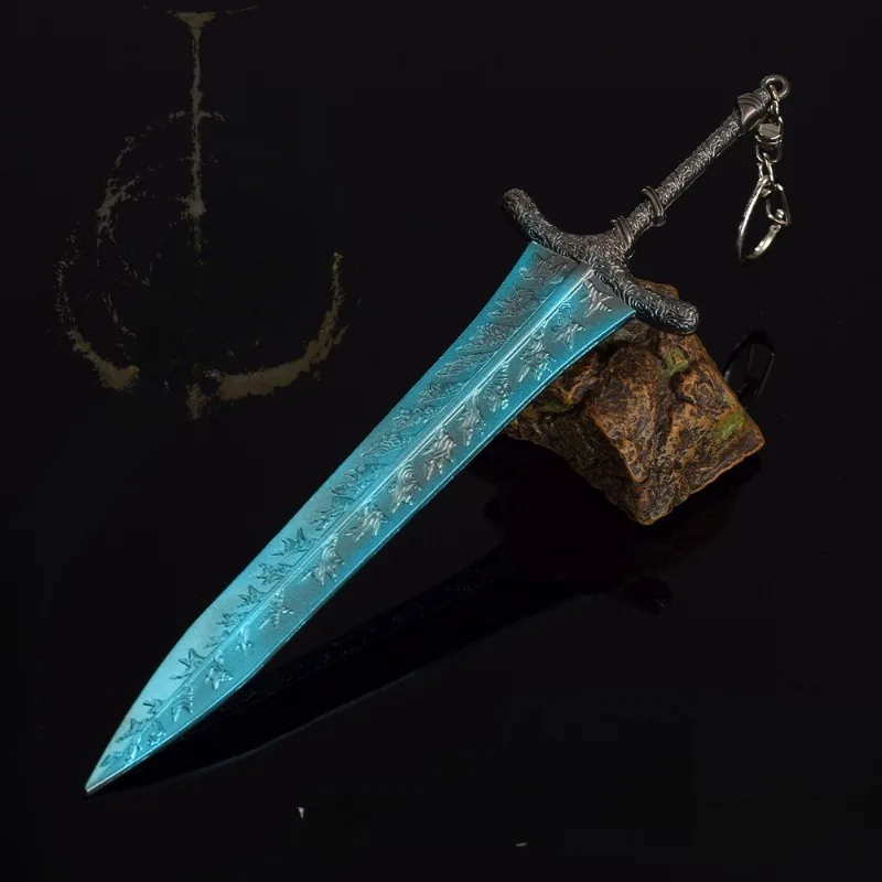 21cm Dark Moon Greatsword Game Peripheral Swords Weapon Model Accessories Keychains Ornaments collections cool Gifts Toy for Boy