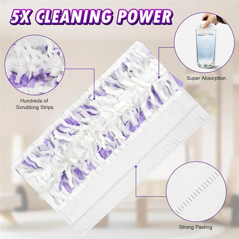

A86I-For Swiffer Power Mop For Multi-Surface Power Mop Pads 24 PCS Disposable Replacement Refills