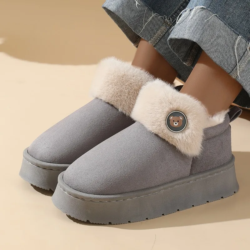 

Мужская зимняя домашняя теплая обувь из хлопка большого размера на плоском каблуке, удобная и мягкая повседневная, нескользящая, удобная и мягкая обувь