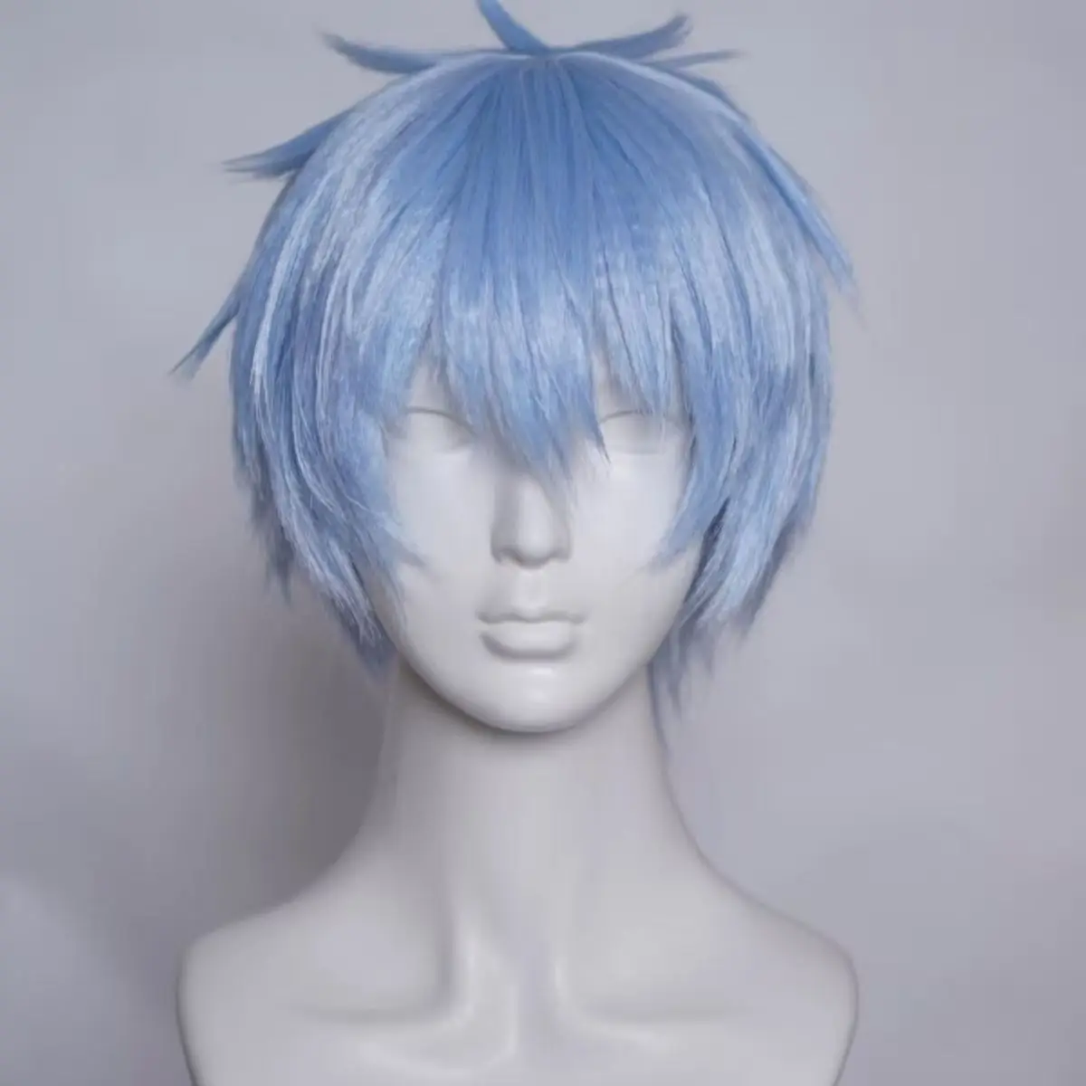 黒子テツヤ ブルーコスプレウィッグ ショートアニメヘア 男性用 黒子のバスケ ハロウィンコスチュームアクセサリー