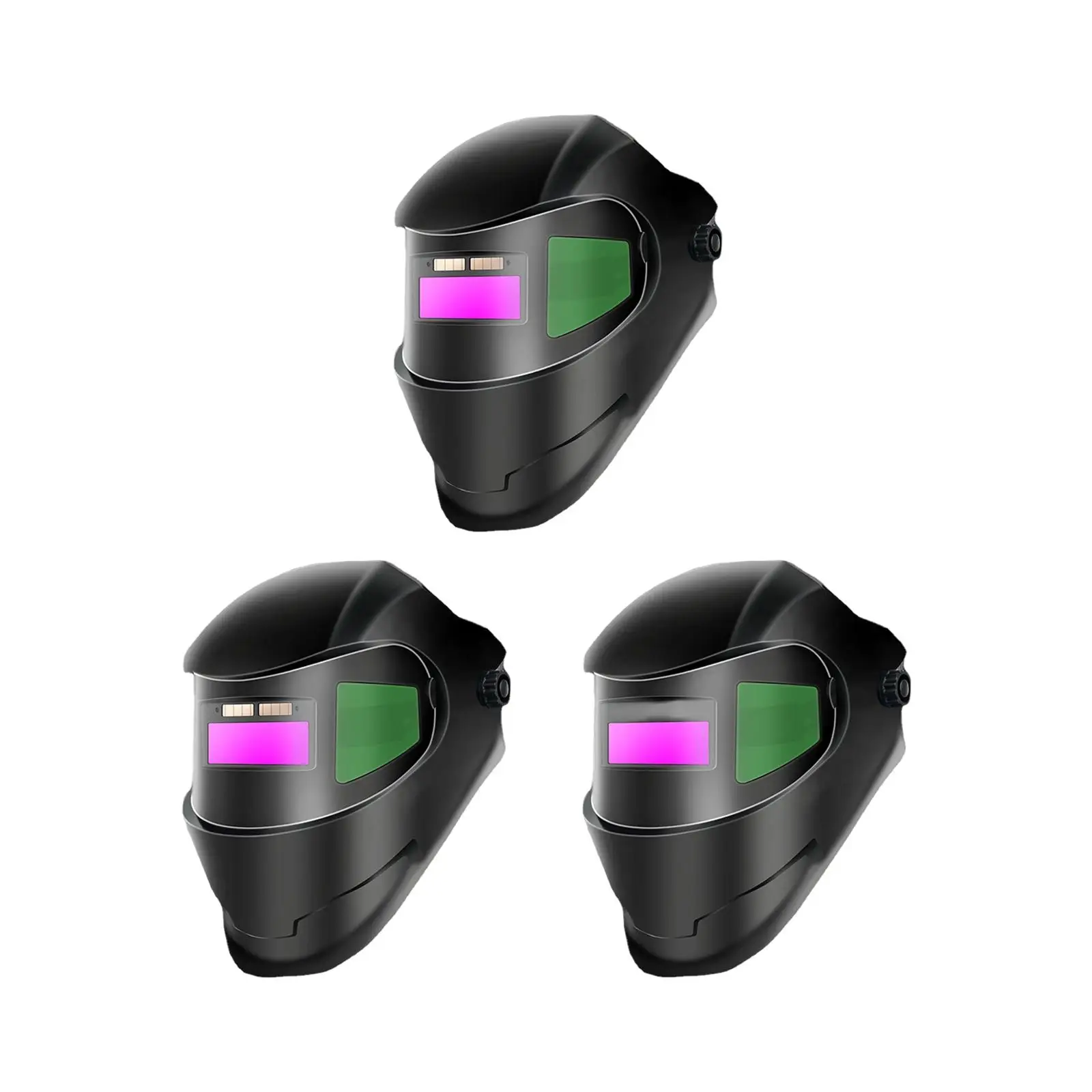 

Solar Power Auto Darkening Welding Helmets Wide Shade Auto Darkening Welding Cap Welding Face Cover for Grinding Weld Polishing