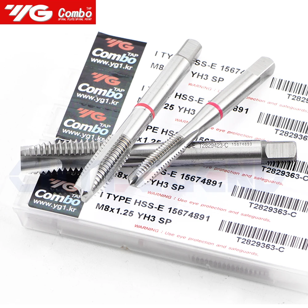 YG-1 HSS-EX T2829 M2 M2.5 M3 M4 M5 M6 M8 M10 M12 Processing Metal Tap Spiral Point Taps For Multi Purpose