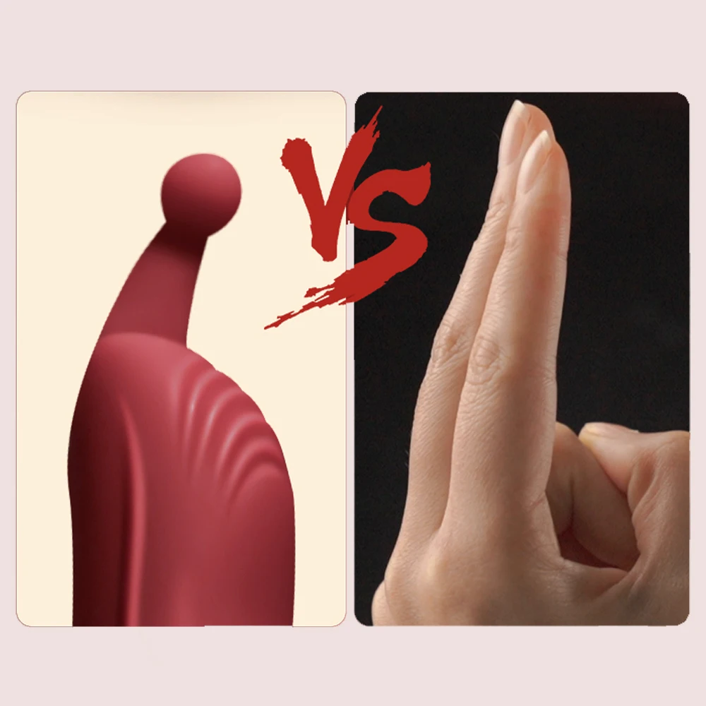 Powerful Finger Vibrator For Women Female Nipple Clitoris Stimulator Dildo G Spot Erotic Massager Sex Toys For for Women Couples