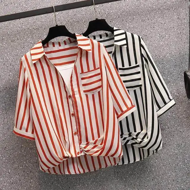 

Женские полосатые кроссовки больших размеров, летние новые свободные модные молодежные накладные волосы ort Sve, закрывающий живот, топ, корейский Sle C...