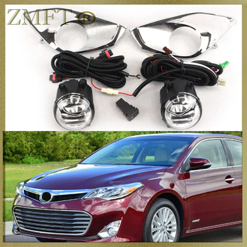 

1Set Car Front Bumper Fog Lamp Assembly For Toyota AVALON 2013 2014 2015 With Halogen Bullbs Wiring Switch