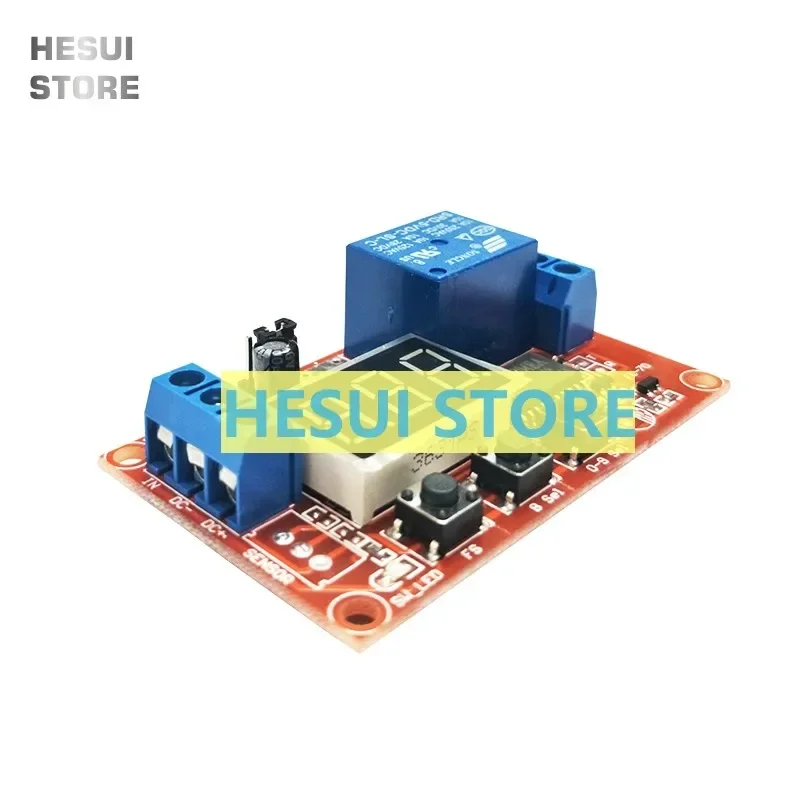 Multifunctional digital display adjustable power cycle high-low trigger pulse delay relay module 5V24V
