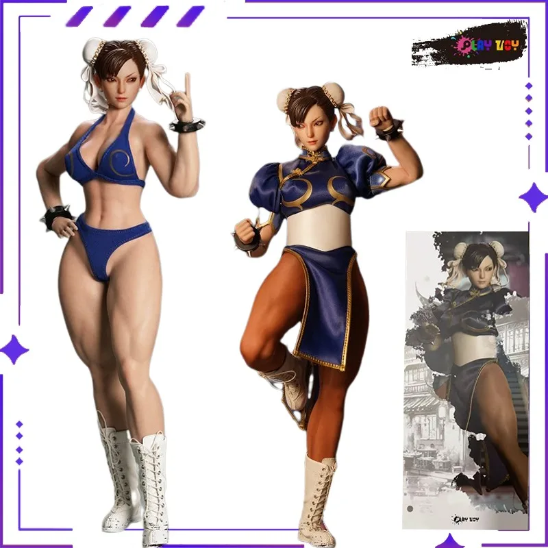 

PLAY TOY, оригинальная боевая богиня Chunli Street Fighter, аркадная игра, вентилятор 1/6, мобильная кукла, солдат, ручная модель, игрушка в подарок, сбор