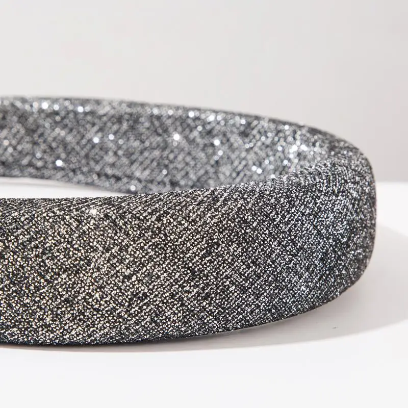 Neues Retro-Barock-Stil Super Funkelndes Voll-Diamant-Stirnband mit Breitem Rand Haaraccessoire für Frauen – Detail 12