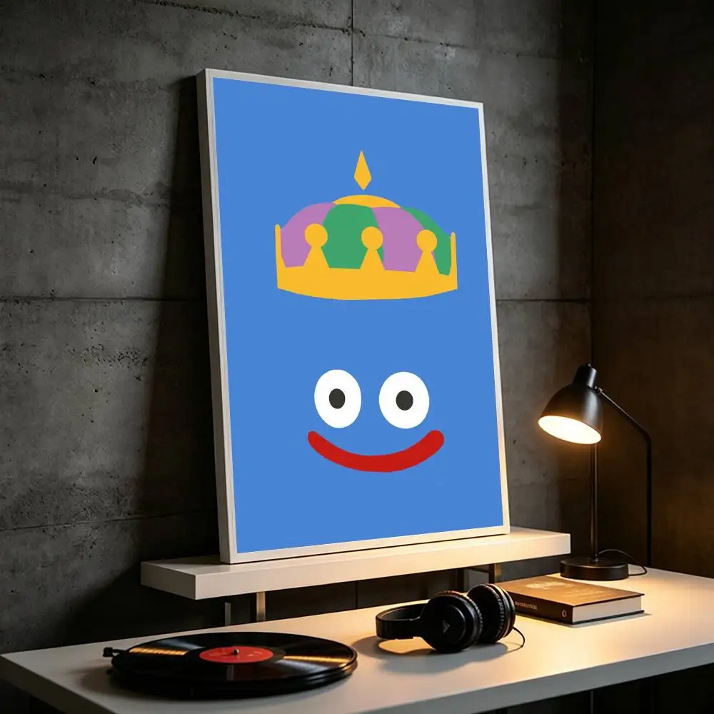D-Dragon Q-Quest Slime  Poster High Quality Dorm Living Room Aesthetic Wall Decoration Painting Stickers Gift