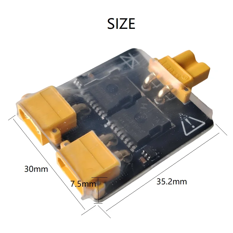XT30 Drone FPV Racing Dual Battery Parallel Connector and Dual Battery Parallel Module