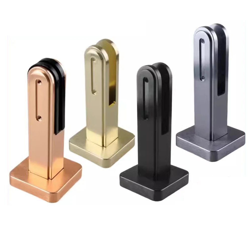 

Aluminum Alloy Fixed Railing Post No Punch Guardrail Stairs Glass Clip Aluminum Magnesium Beach Post