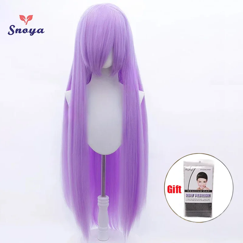 Snoya 100cm Synthetische Flauschige Corn Perm Cosplay Perücke Rosa Rot Blau Lila Anime Party Lange Perücke für Frauen